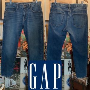 MENS 33 GAP ATHLETIC STRETCH COUPE ATHLETIQUE EXTENSIBLE denim jeans